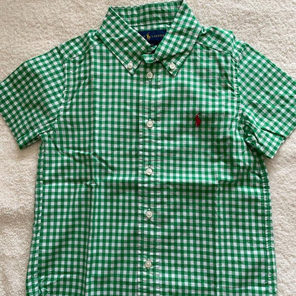 RALPH LAUREN SHORT-SLEEVE SHIRT BOYS SIZE 4 YRS